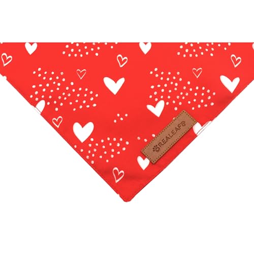 Valentine's Day Dog Bandanas 2 Pack (Red / Small)