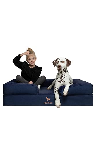 Large Dog Bed (Dark Blue - DE / X-Large)