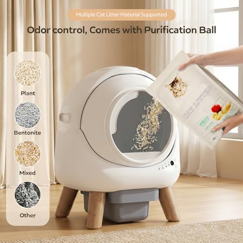 Self Cleaning Litter Box for Multiple Cats