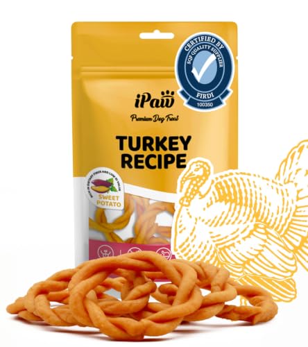 Turkey Dog Treats (3.8 Ounce (Pack of 1) / Sweet Potato, Ring)