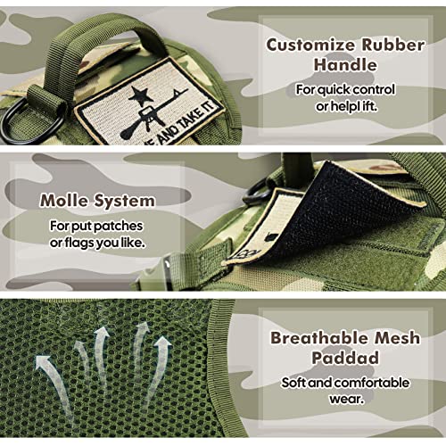 Tactical Cat Harness and Leash (Large / Camo)