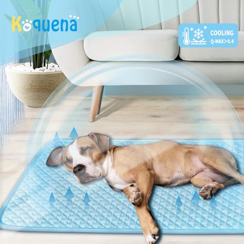 Dog Cooling Mat (Blue / Large)