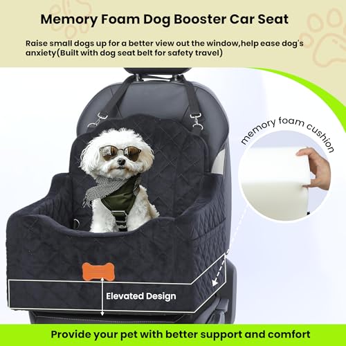 Dog Car Seat for Small Dogs Under 30lbs
