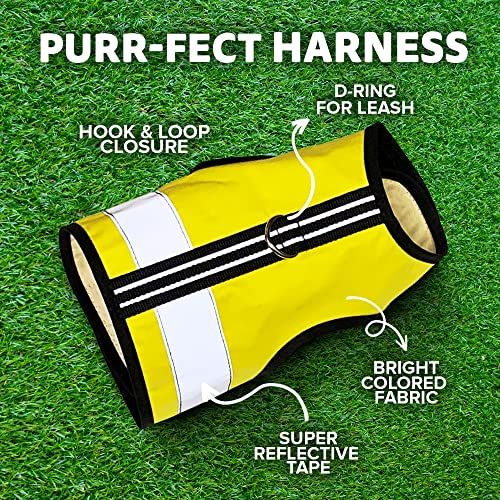 Reflective Cat Harness (Medium/Large / Sunshine Yellow)