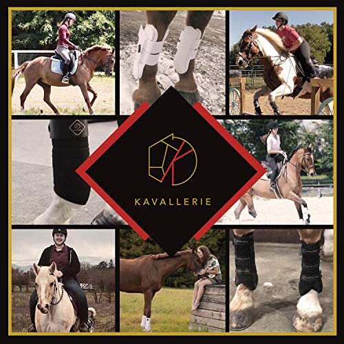 Elastic Fleece Bandages for Horses (2 Pack / White)