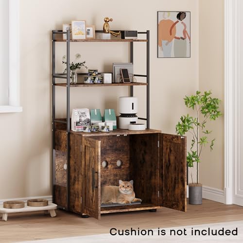 Cat Litter Box Enclosure (Brown)
