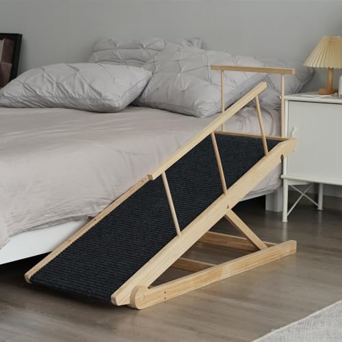 Dog Ramp for Bed Couch (L-Natural)