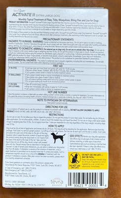 Activate II Flea and Tick Prevention for Extra Large Dogs 55+ lbs (X-Large)