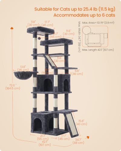 Large Cat Tree (Dark Gray)