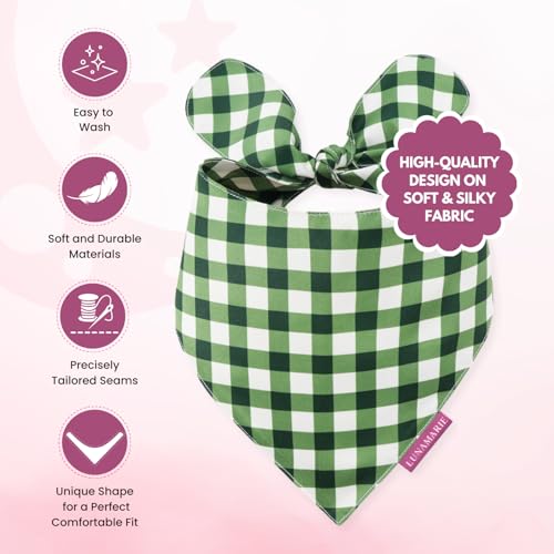 Luxury Pet Birthday Bandanas (Olive / X-Small)