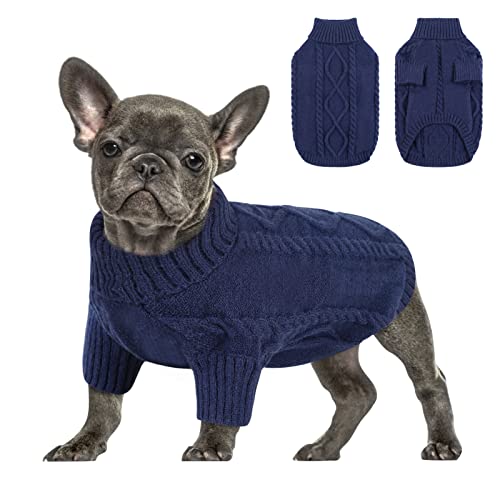Dog Sweater for Small to Large Dogs (Large / Dark Navy)