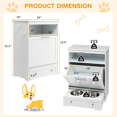 Pet Feeder Station (White)