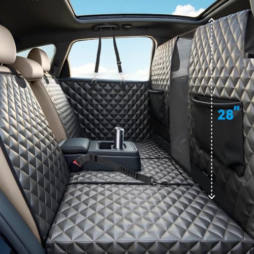 High Barrier Dog Car Seat Cover (Black / For Cars/Mid-Size SUV/Small Truck)