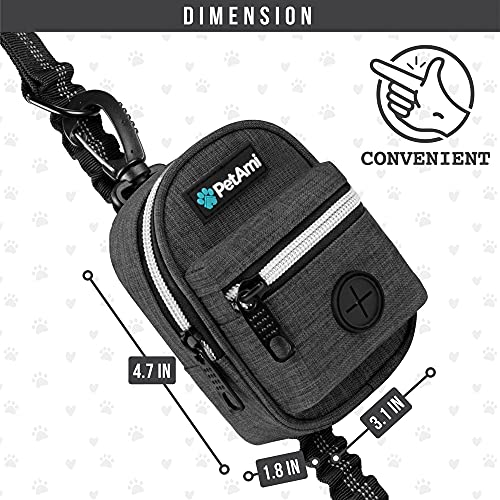 Dog Poop Bag Holder for Leash (Charcoal Gray / 1 Count (Pack of 1))