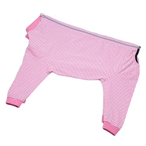 Dog Onesie Surgery Recovery Suit for Large Medium Bodysuit Dogs Pajamas PJS Full Body for Shedding (4X-Large (Pack of 1) / Pink)