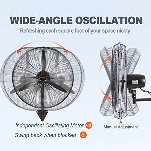 30 Inch Wall Mount Misting Fan 3 (30 Inch / Waterproof)