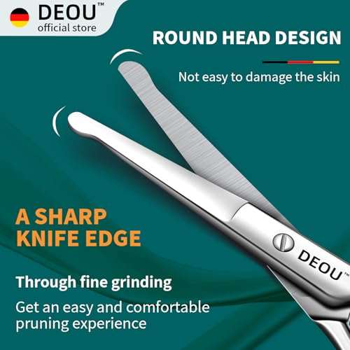 Silver Stainless Steel Round Nose Safety Scissors