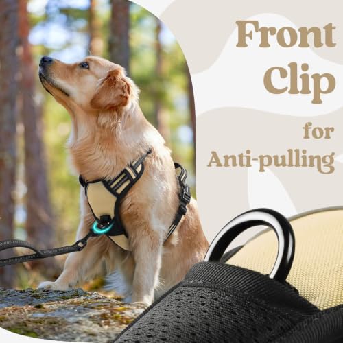 Dog Harness Medium Sized (Medium / Beige)