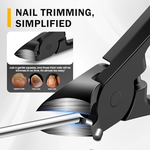 Thick Toe Nail Clippers (Black / Big)