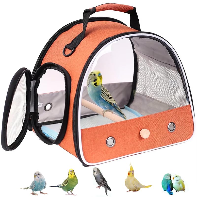 Small Bird Travel Carrier (Orange)