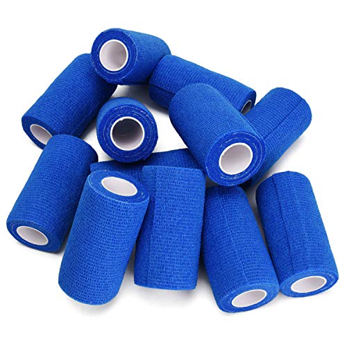 12PCS Self Adhesive Bandage (Blue)