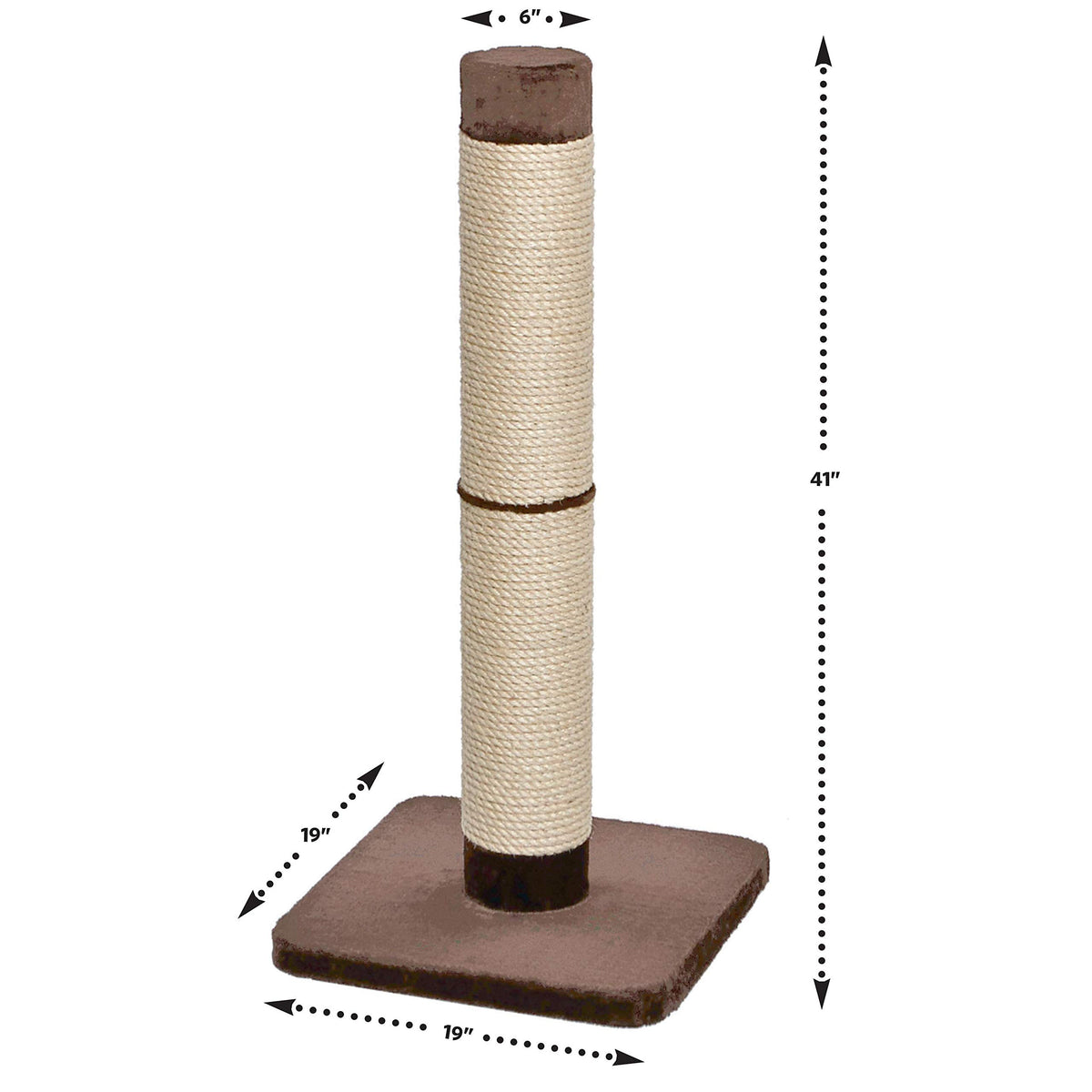 Feline Nuvo Grand Forte Scratching Post (19" L x 19" W x 41" H Forte)