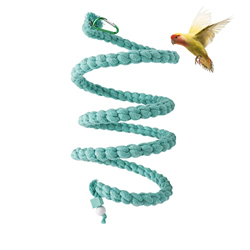 59 Inch Spiral Rope Perch (59 inches / Blue)