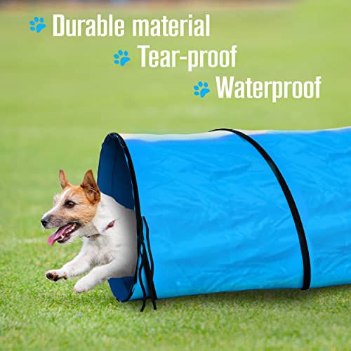 Dog Tunnel Dog Agility Tunnel (Blue)