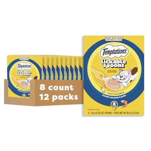Lickable Spoons Wet Cat Treats (8 Count (Pack of 12))