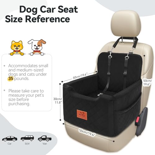 Dog Car Seat for Small (Black)