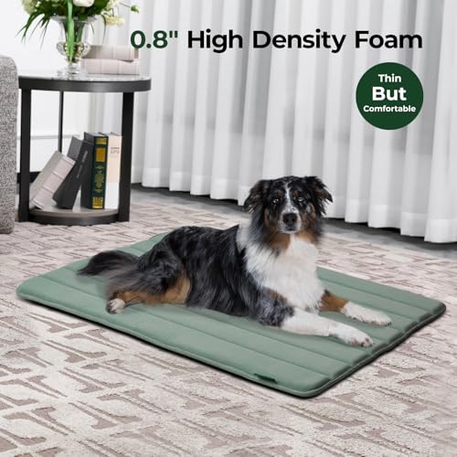 Dog Crate Pad (42.0"L x 28.0"W x 0.8"Th / Granite Green, 1 Pack)