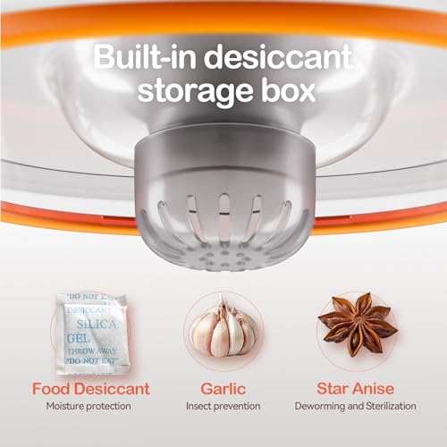 Airtight Cat Food Container for Small Dog Bird Pet Treats & Dry Food