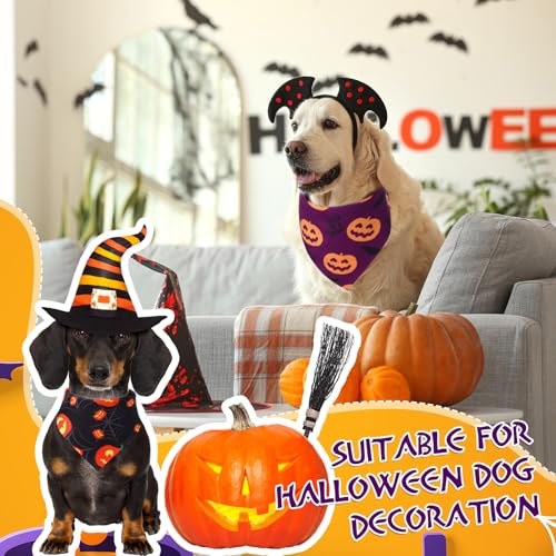 100 Pcs Halloween Dog Bandanas Bulk (Halloween / 31.5 x 21.7 x 21.7 Inch)