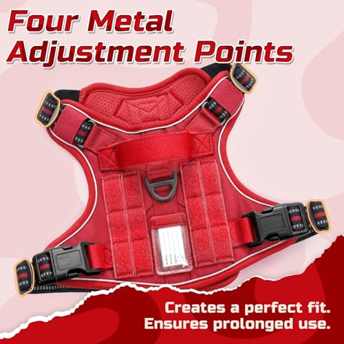 Tactical Dog Harness for X (Red / X-Large)