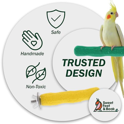 Comfort Grip Safety Bird Perch (Blue / X-Large 13.5")