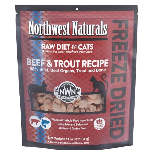 Freeze Dried Beef & Trout Cat & Kitten Food (11 Ounce (Pack of 1))