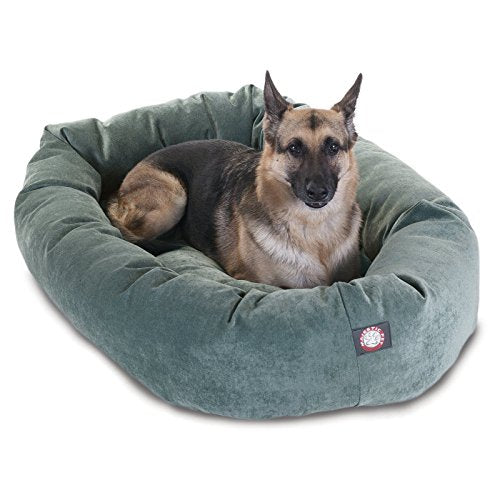 Micro Velvet Dog Bed (Azure)