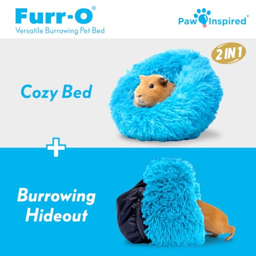 Furr O Burrowing Pet Bed Enrichment (Blue)