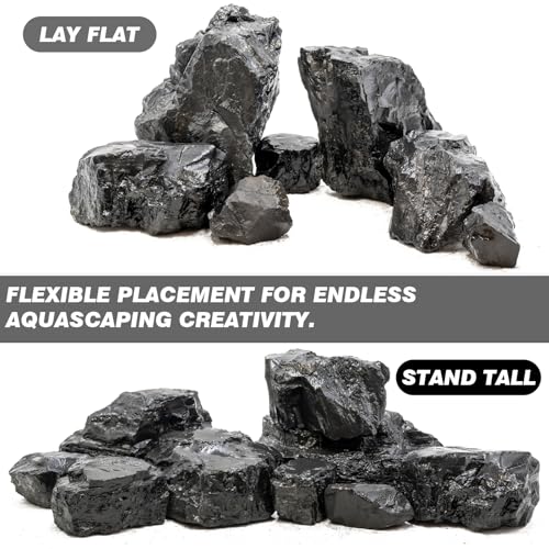 Aquarium Rock 10lb Fish Tank Stones for Aquarium Aquascape (10LB(7pcs)3-7in.)