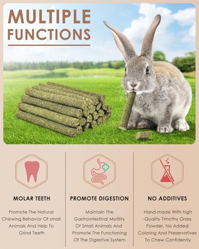 25PCS Timothy Hay Sticks (8.4 Ounce (Pack of 1))