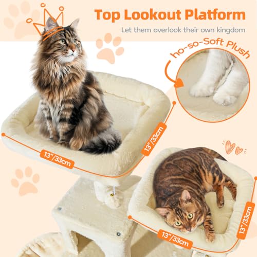 Large Cat Tree (73 inches / Beige)