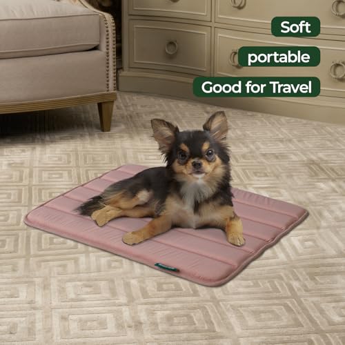 Dog Crate Pad (24.0"L x 18.0"W x 0.8"Th / Mellow Rose, 1 Pack)