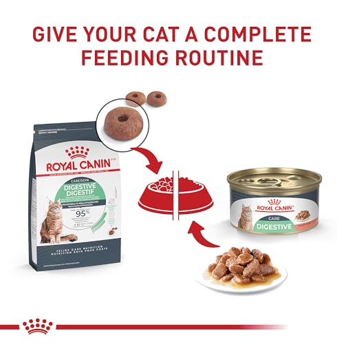 Feline Care Nutrition Digestive Care Adult Thin Slices in Gravy Cat Food (3 Ounce (Pack of 24))