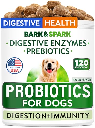 Dog Probiotics 120 Chews for Digestive Health w (Probiotic Chews / 120Ct)