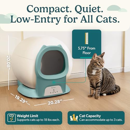 PurrTek Automatic Litter Box Self Cleaning 5GHz Wi