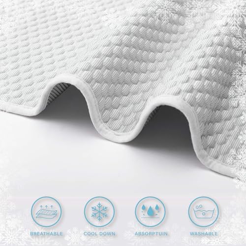 Pet Cooling Mat & Sleeping Pad (36" x 36" / GreyWhite)