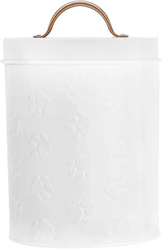 Small Dog Treat Container Airtight (64 fl oz / White)