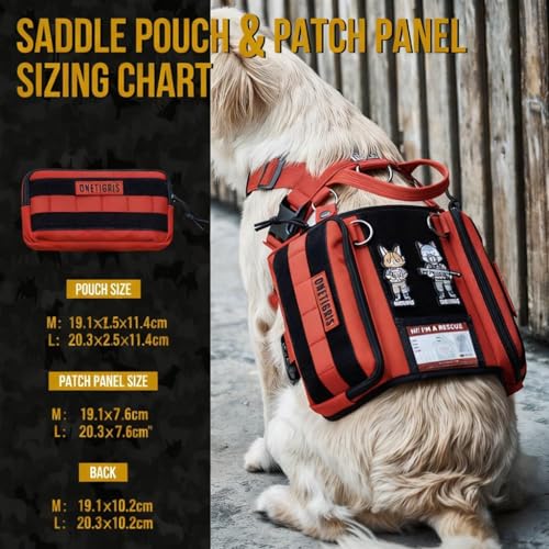 Service Dog Vest Harness (Large / Red)