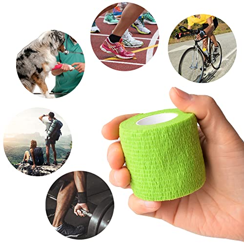 2 Inches Self Adhesive Bandage Wrap (2 Inch / Grass Green)
