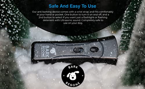 Ultrasonic Dog Bark Deterrent & Behavior Corrector (Black 9V (1 Pack))